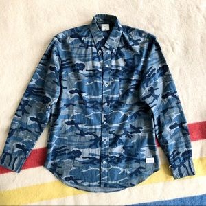 P's & Q's Franklin Blueberry Camouflage Shirt